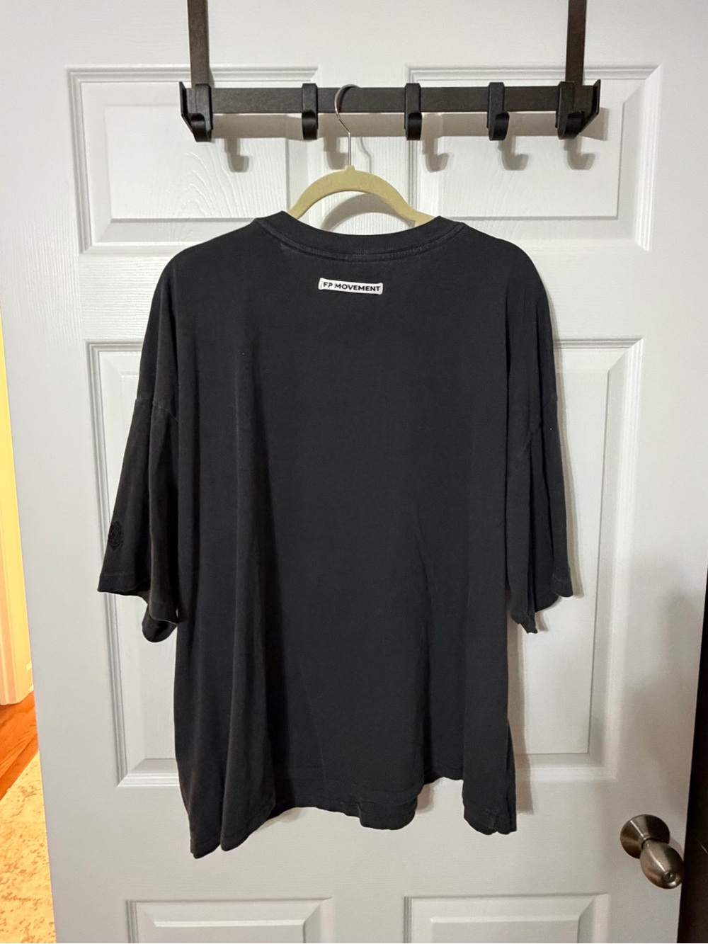 FP Movement by Free People Black Short-Sleeve Tackle Tee size xl